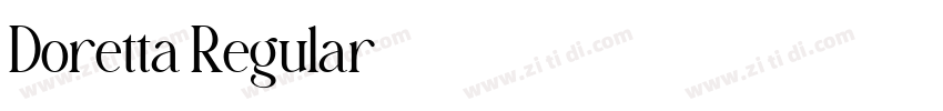 Doretta Regular字体转换 Doretta Regular字体转换